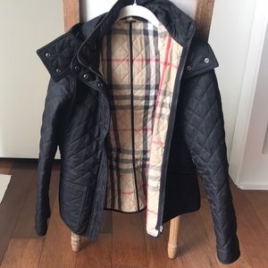 BURBERRY Black Quilted Jacket